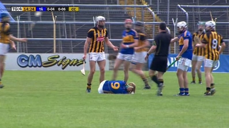 GIFs: Kilkenny's Michael Fennelly Flattens Tipp's James Woodlock