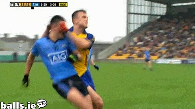 GIF: Roscommon's Donie Smith Decks Dublin's Niall Scully