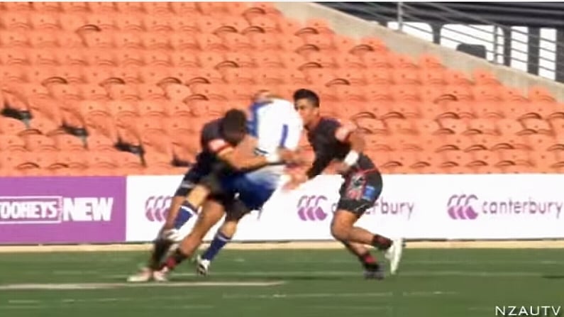 Huge Hit: Rugby League Youth Player Eaten Alive In The Tackle