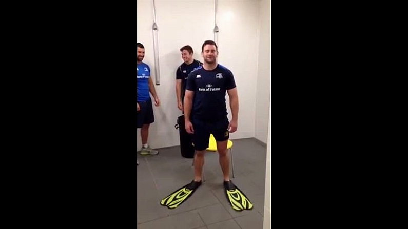 Video: Fergus McFadden's Ice Bucket Challenge Features Flippers And The Most Ice Ever