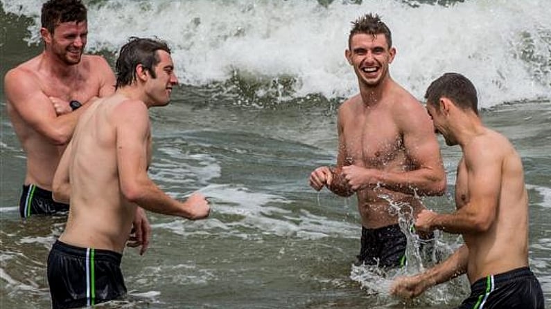 7 Pictures Of Topless GAA Players On A Beach In Melbourne