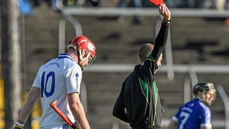 GIF: The Red Card Shown After Just 4 Seconds Of The Munster Club Hurling Semi-Final