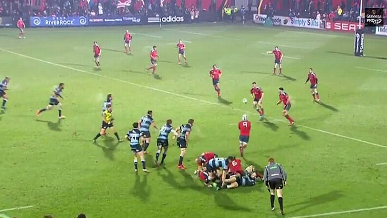 Video: Jack O'Donoghue Finishes Off Brilliant Munster Move Against Cardiff