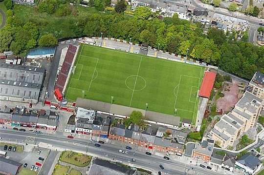 An aerial view of Richmond Park, Inchicore. Dublin. Picture credit; Brendan Moran / SPORTSFILE