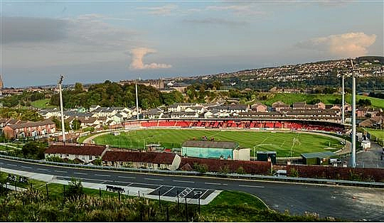 General view of the Brandywell Stadium, home of Derry City FC. FAI Ford Cup, Quarter-Final replay, Derry City v Drogheda United. Brandywell, Derry. Picture credit: Oliver McVeigh / SPORTSFILE