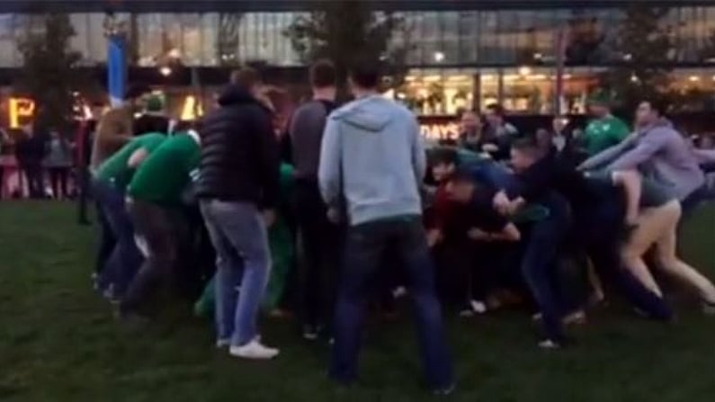 Watch: No One Does Drunken Rugby Like The Irish Fans