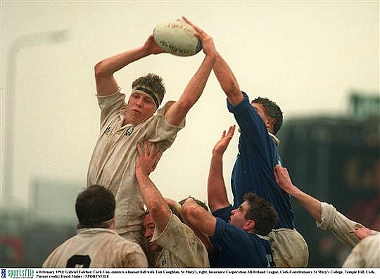 Gabriel Fulcher Cork Con Skinny Arms v Tim Coughlan St Marys in Temple Hill Feb 93