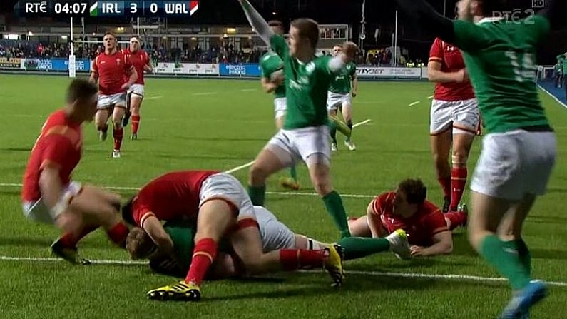 Watch: Ireland U20s Fly Out Of The Blocks With Sublime Rugby For Early Score Against Wales