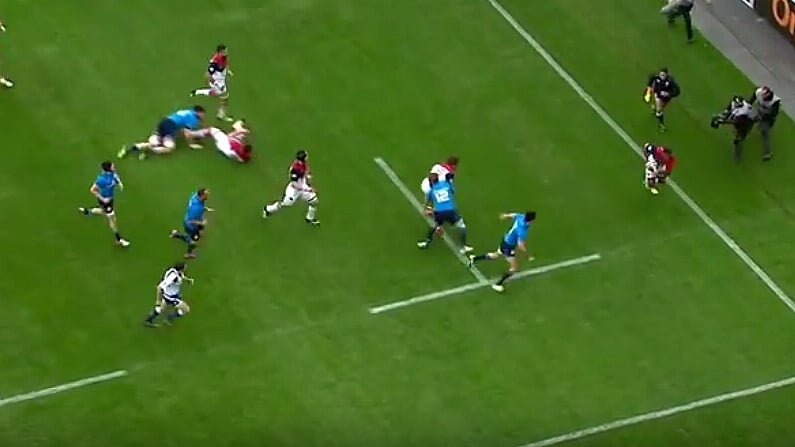 Watch: France's Sevens Sensation Sublime Sidestep For Debut Try