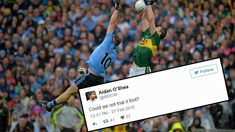 The Bemused Twitter Reaction To The Introduction Of 'The Mark' To Gaelic Football