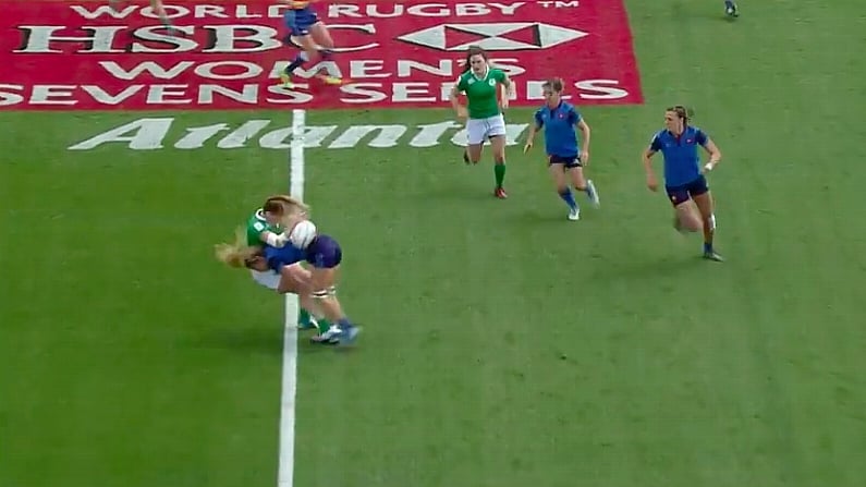 Watch: Irish Sevens' Player Victim Of Vicious Rib-Busting Tackle