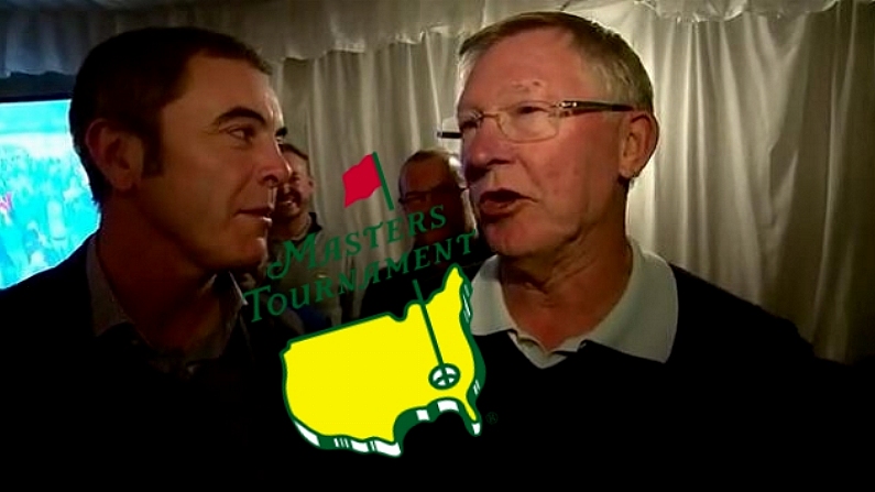 Alex Ferguson DEFINITELY Enjoyed The Complimentary Bar At The 2016 Masters