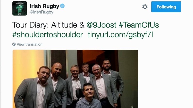 Entire Ireland Rugby Squad In “Extraordinary Gesture” For South African Rugby Legend