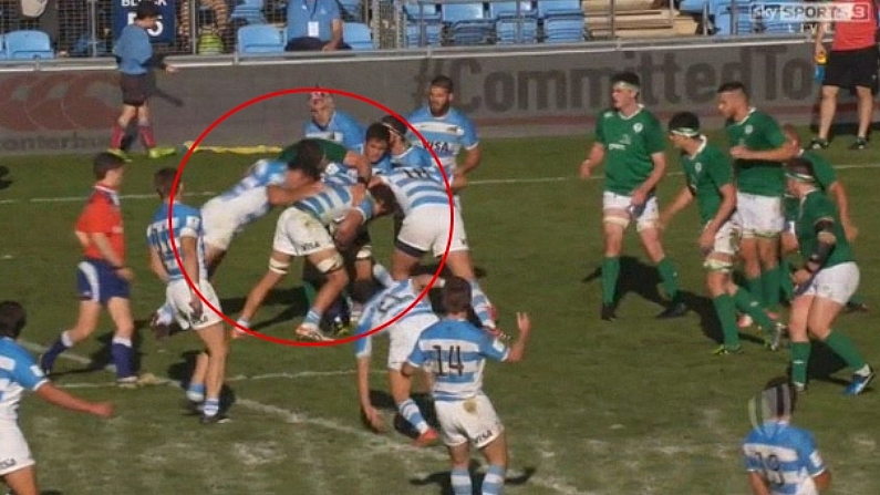 Watch: Argentina Prop Sent-Off For Nasty Headbutt On Irish Player In U20 Semi-Final