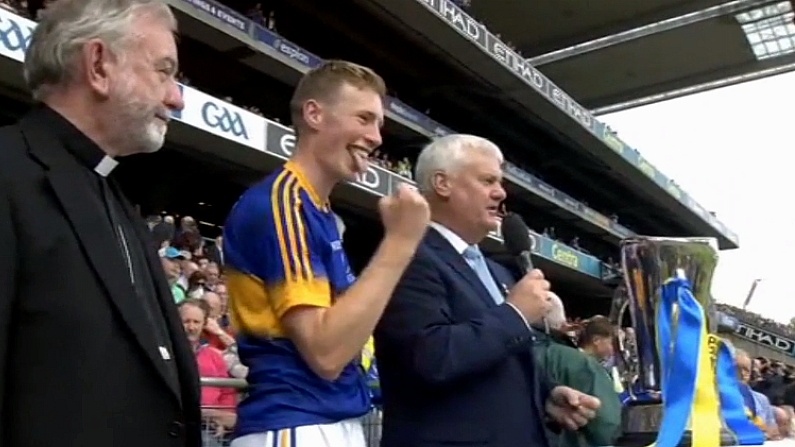 The Tipp Minor Captain Could Not Contain His Wild Glee Atop The Hogan Stand Steps