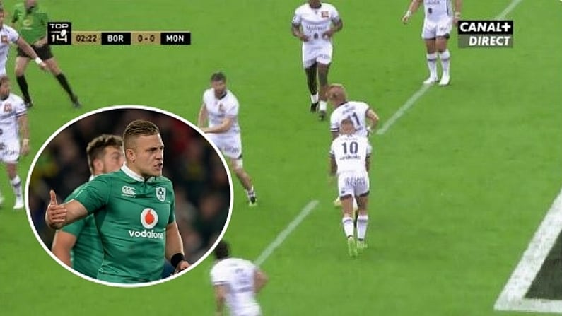 Watch: Ian Madigan Nails An Amazing 40 Metre Drop Goal For Bordeaux