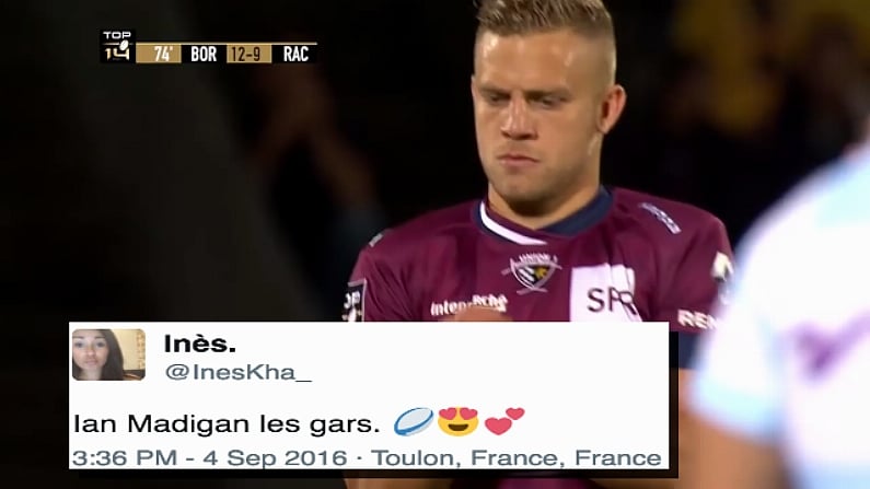 French Girls Really Can't Get Enough Of Ian Madigan