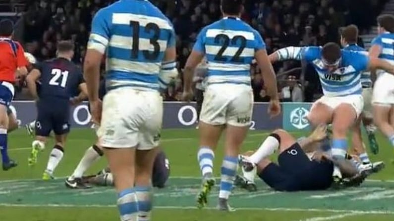 Watch: Argentina Prop Gets Most Blatant Red Card In Rugby History