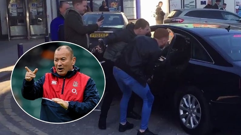 Video: Eddie Jones Verbally Abused Outside Train Station On Sunday