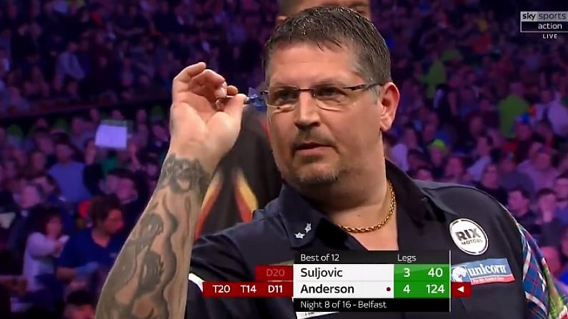 Watch: Gary Anderson Pulls It Out Of The Bag With Fantastic Bullseye