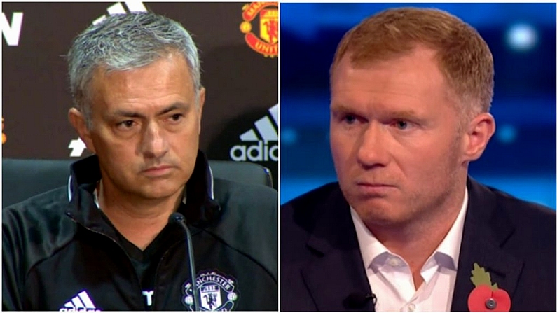 "All He Does Is Criticise" - Jose Mourinho Slams Paul Scholes' Negativity