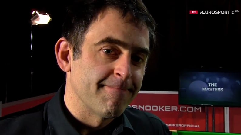 Watch: 'Double Visioned, I'm Dizzy' Ronnie O'Sullivan Clearly Not Well Post Loss