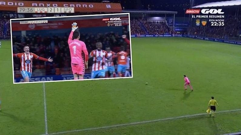 Watch: Spanish Keeper Scores Astonishing Goal From His Own Half