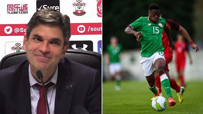 Southampton Manager Praises 17-Year-Old Irish Striker After Making Premier League Debut