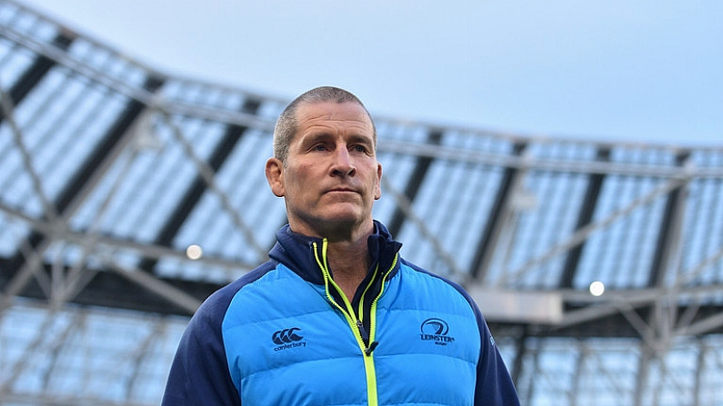 16 December 2017; Leinster senior coach Stuart Lancaster during the European Rugby Champions Cup Pool 3 Round 4 match between Leinster and Exeter Chiefs at the Aviva Stadium in Dublin. Photo by Ramsey Cardy/Sportsfile