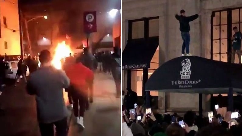 Eagles Super Bowl Win Sparks Some Wild Celebrations In Philadelphia