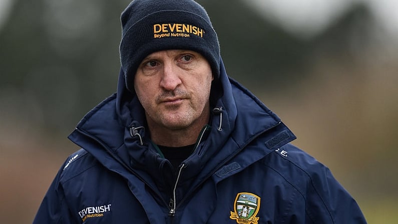 14 January 2018; Meath manager Andy McEntee during the Bord na Mona O'Byrne Cup semi-final match between Meath and Longford at Pairc Tailteann in Navan, Meath. Photo by Seb Daly/Sportsfile