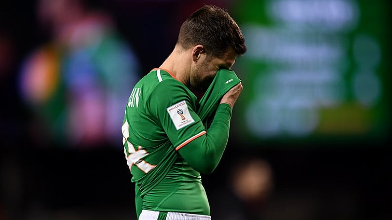 14 November 2017; Wes Hoolahan of Republic of Ireland following the FIFA 2018 World Cup Qualifier Play-off 2nd leg match between Republic of Ireland and Denmark at Aviva Stadium in Dublin. Photo by Stephen McCarthy/Sportsfile