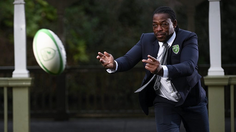 22 February 2018; Serge Betsen was in Dublin this morning as an ambassador for the Heineken Rugby Club. Betsen is pictured at Cliff Town House, St Stephen's Green, Dublin 2, Stephens Green Park, Dublin 2. Photo by Sam Barnes/Sportsfile *** NO REPRODUCTION FEE ***   Heineken Rugby Club, a place which rewards, inspires and enables rugby supporters to come together for unique experiences and get more from the game. Founded in 2016, Heineken Rugby Club helps facilitate those special moments of camaraderie that rugby fans share, as well as with fans of rival teams. Join the conversation online HEINEKEN_IE #HeinekenRugbyClub.