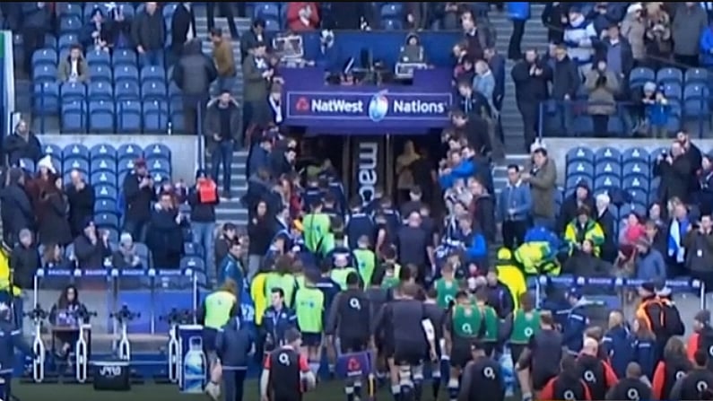 Watch: Owen Farrell Involved In Tunnel Scuffle Ahead Of Scotland/England