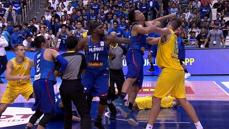 All Hell Breaks Loose During Australia Vs Philippines Basketball Game