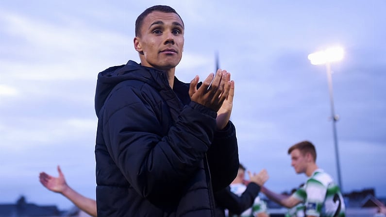 15 June 2018; Graham Burke of Shamrock Rovers following the the SSE Airtricity League Premier Division match between Limerick and Shamrock Rovers at Market's Field in Limerick. Photo by Tom Beary/Sportsfile