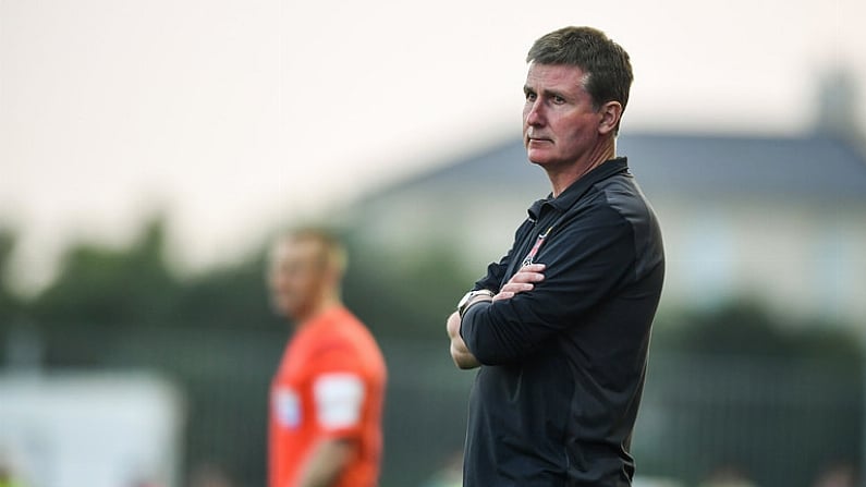 8 June 2018; Dundalk manager Stephen Kenny  during the SSE Airtricity League Premier Division match between Dundalk and Limerick at Oriel Park in Dundalk, Louth. Photo by Sam Barnes/Sportsfile