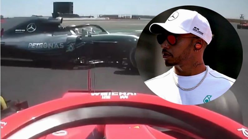 Watch: Lewis Hamilton Accuses 'Cheating' Ferrari Of Driving Him Off Track