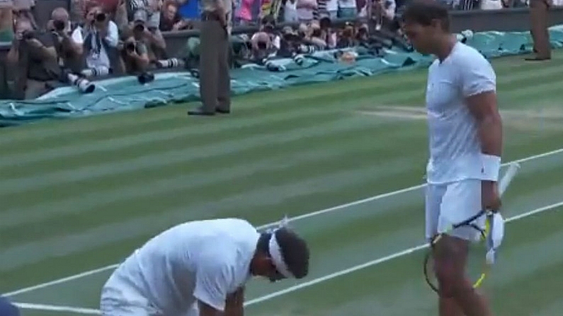 Watch: Incredible Moment Of Sportsmanship As Nadal Scrapes Into Wimbledon Semi