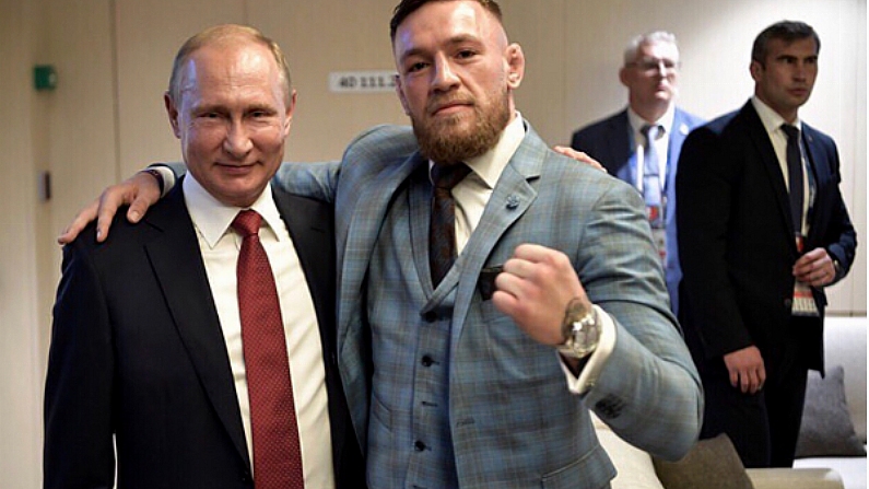 Conor McGregor Hails Vladimir Putin As "One Of The Greatest Leaders Of Our Time"