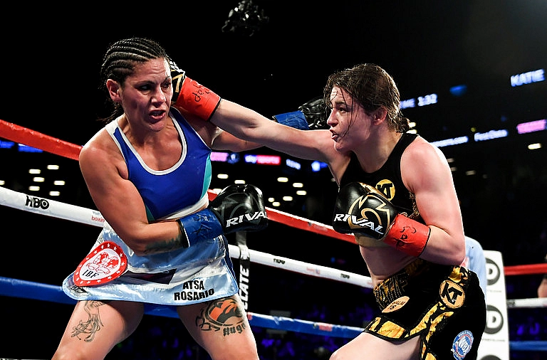 What time is Katie Taylor fighting?