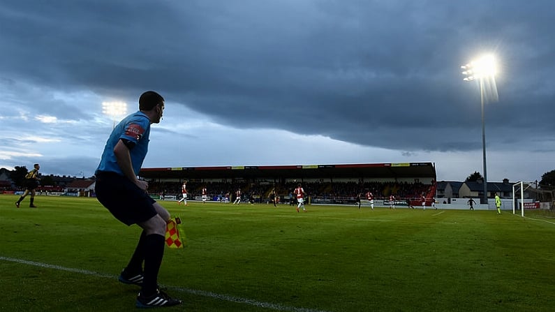 29 July 2017; A general view of the SSE Airtricity League Premier Division match between Sligo Rovers and Dundalk at the Showgrounds in Sligo. Photo by Oliver McVeigh/Sportsfile