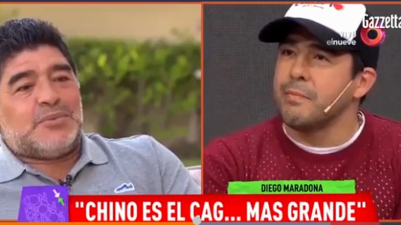 Diego Maradona Phones TV Show To Attack His Own Nephew