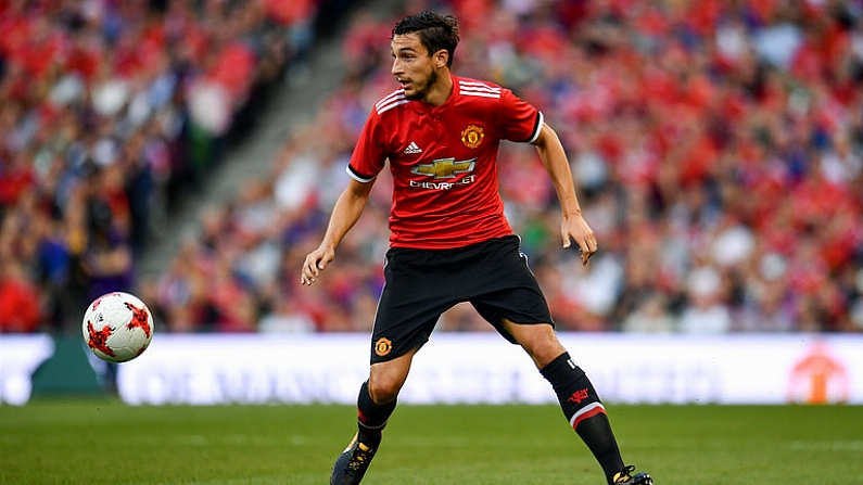 2 August 2017; Matteo Darmian of Manchester United during the International Champions Cup match between Manchester United and Sampdoria at the Aviva Stadium in Dublin. Photo by Sam Barnes/Sportsfile