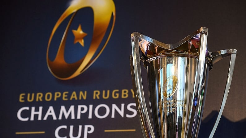 2 October 2017; A general view of the European Rugby Champions Cup at the European Rugby Champions Cup and Challenge Cup 2017/18 season launch for PRO14 clubs at the Convention Centre in Dublin. Photo by Brendan Moran/Sportsfile