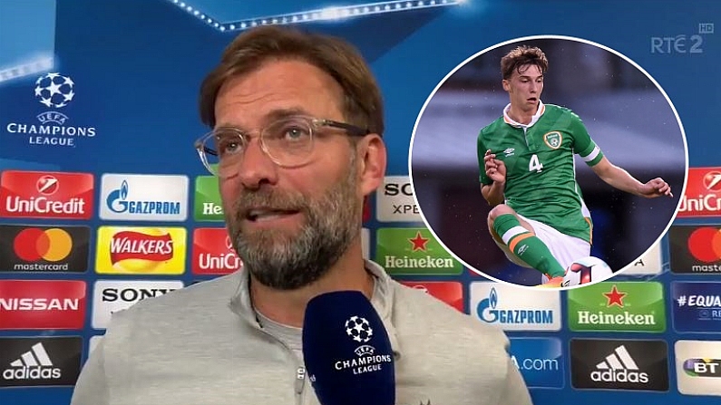 Jurgen Klopp Was Impressed By Young Irish Player's Self-Belief