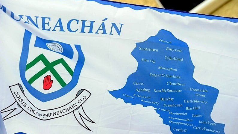 18 July 2010; A general view of a Monaghan flag in Clones on Ulster Football Final Day. Monaghan v Tyrone, Ulster GAA Football Senior Championship Final, St Tighearnach's Park, Clones, Co. Monaghan. Picture credit: Brendan Moran / SPORTSFILE