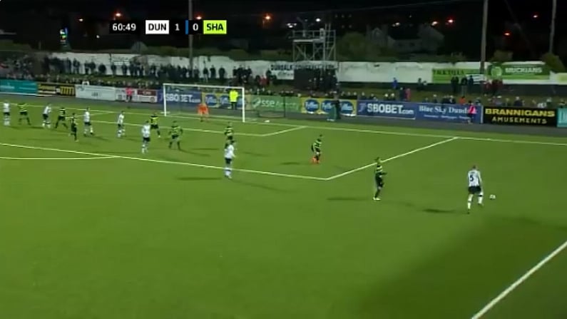 Watch: Chris Shields Scores Utterly Bizarre Goal For Dundalk