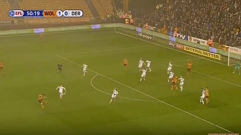 Watch: Reuben Neves Scores Extraordinary Volley For Wolves Vs Derby