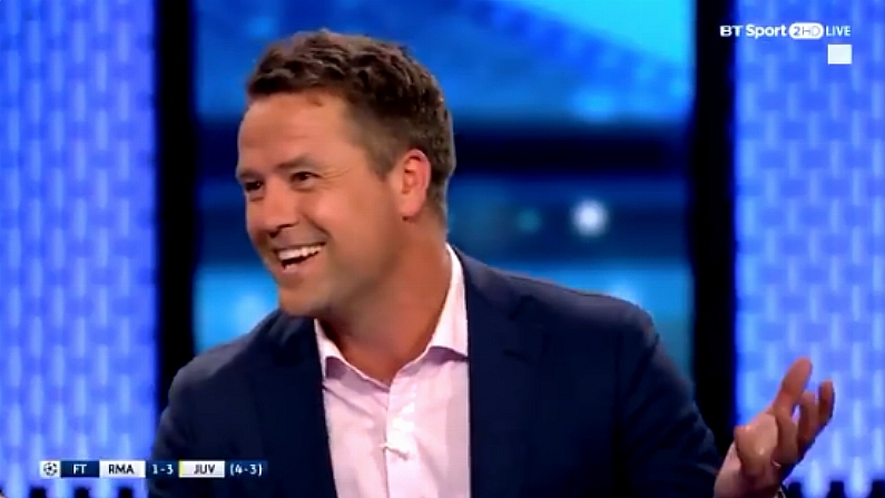 Watch: Michael Owen Finds Baffling Silver-Lining In Buffon's Red Card